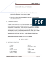 Determinación de Calcio y Magnesio