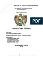 Informe Final de Investigacion Sobre Alcoholismo