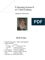 UNIX Operating Systems II Part 2: Shell Scripting: Instructor: Stan Isaacs