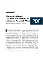 Theoretical and Definitional Issues in Violence Against Women.