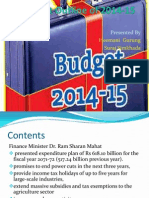 Budget Outline of 2071-72 Nepal