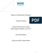 Valuacion Financiera Trabajofinal Jesús Duarte Morales 96828210