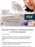 HowtoWriteaGreatStatementofPurposePowerPoint April2010