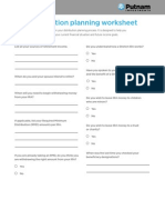 IRA Distribution Planning Worksheet