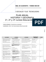 Plan Anual Historia Geografía