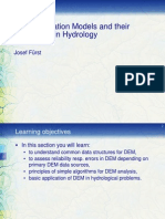 Digital Elevation Models and Their Application in Hydrology: Josef Fürst