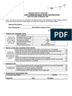 Distribution Commissioning Work Instruction