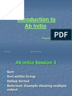 Introduction To Ab Initio: Prepared By: Ashok Chanda