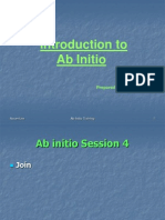 Introduction To Ab Initio: Prepared By: Ashok Chanda