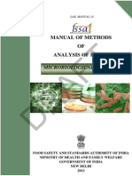 Draft: Manual of Methods OF Analysis of Foods