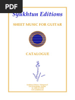 Syukhtun Editions: Sheet Music For Guitar