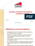 Global System For Mobile Communication: by Charu Mathur 090320