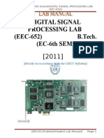 Manual For DSP LAB 3rd Year