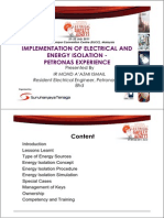 9 - Petronas - Implementation of Electrical Energy Isolation