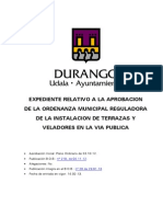 Ordenanza Terrazas Durango