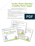 How To Prepare The "Green Cleaning - Recipes For A Healthy Home" Pages