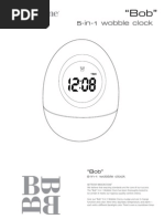 Brookstone Bobble Clock Manual