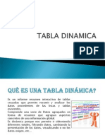 Tablas Dinamicas Teoria