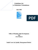 Guidelines For Fugitive Emissions Calculations