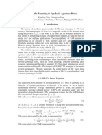 Study On The Jamming To Synthetic Aperture Radar