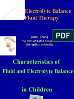 Fluid and Electrolyte Balance and Fluid Therapy: Xiaoli Zhang The Third Affiliated Hospital of Zhengzhou University