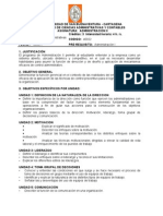 Administración II - Admon Negocios - Programa y Anexo Plan de Acción Pedagógica