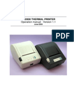 Fenix Imvico SM2000 v1.1 Thermal Printer Operation Manual