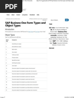 SAP Business One Form Types and Object Types - Geri Grenacher 2