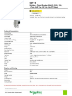 Miniature Circuit Breaker Multi 9 (C60), 10A, 1-Pole, 240 Vac, 60 VDC, HACR Rated