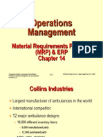 Operations Management: Material Requirements Planning (MRP) & Erp