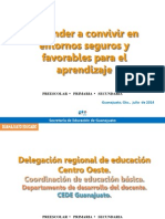 Taller Aprender A Convivir en Los Entornos Seguros y Favorables para El Aprendizaje