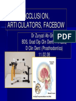 Occlusion, Articulators, Facebow