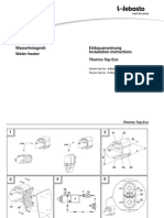 Wasserheizgerät Water Heater Einbauanweisung Installation Instructions Thermo Top Evo