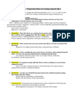 Drug Template - Preparation Phase of Learning Using The Big 3