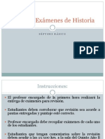 Revisión Exámenes de Historia Septimo