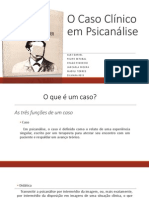 O Caso Clínico em Psicanálise