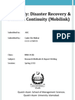 The Mobilink Disaster-Case Study