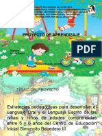 Estrategias Pedagógicas para Desarrollar El Lenguaje Oral y El Lenguaje Escrito de Las Niñas y Niños de Edades Comprendidas Entre 5 y 6 Años