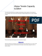 Basic of Drillpipe Tensile Capacity and Its Calculation