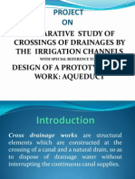 On Design of A Aqueduct - Cross Drainage Work