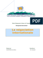 La Negociation Internationale