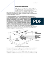 3D CFD Displacement Ventilation Experiments