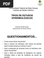 Tipos de Estudos Epidemiológicos