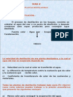 Plantas Destiladoras Presentación CLASES TEMA V INTRODUCCIÓN