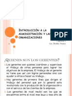 Capitulo 1 Introducción A La Administración y Las Organizaciones PDF