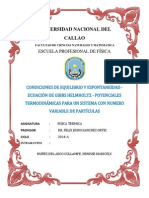 Condiciones de Equilibrio y Espontaneidad-Fisica Termica