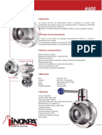 Valvula de Bola Inoxpa Candigra Clamp o Triclamp