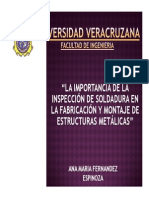 Presentacion - La Importancia de La Inspeccion de Soldaduras