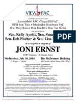 Reception For Joni Ernst