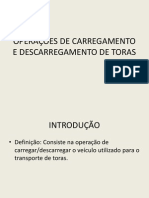 Operações de Carregamento e Descarregamento de Toras